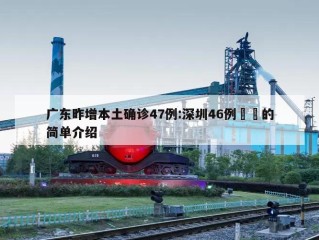 广东昨增本土确诊47例:深圳46例㊙️的简单介绍